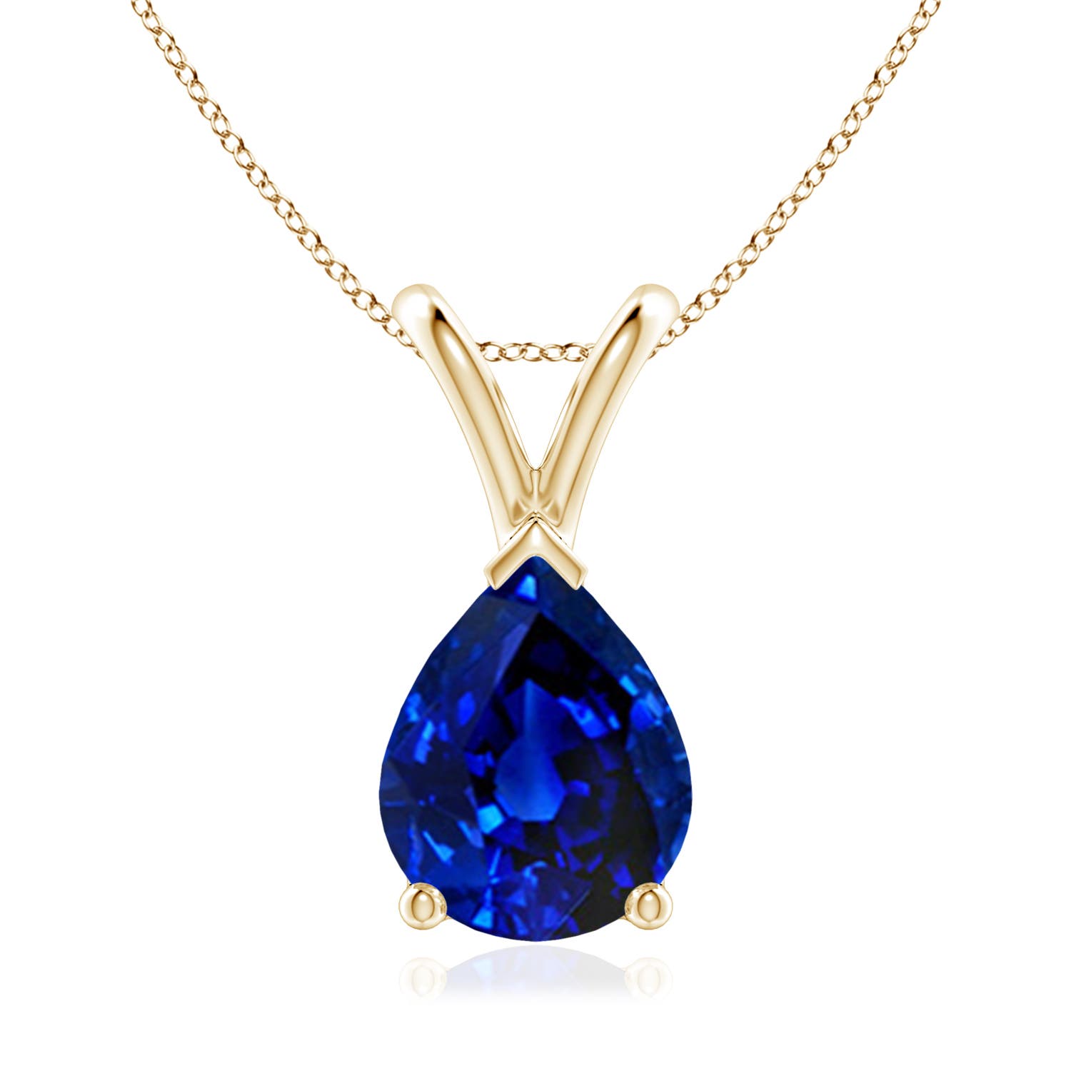 AAAA - Blue Sapphire / 1.75 CT / 14 KT Yellow Gold