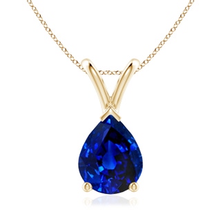 Pear AAAA Blue Sapphire