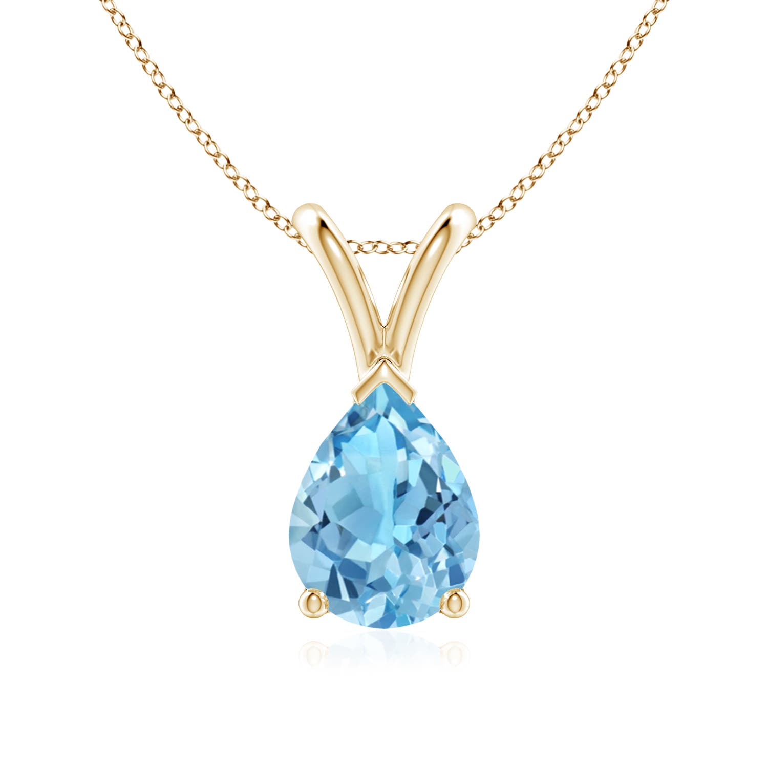 A - Swiss Blue Topaz / 1.55 CT / 14 KT Yellow Gold