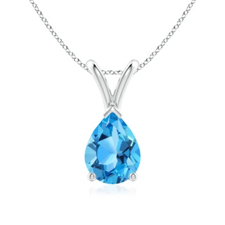 Pear AAA Swiss Blue Topaz