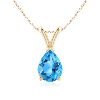 Pear AAA Swiss Blue Topaz