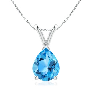 Pear AAA Swiss Blue Topaz