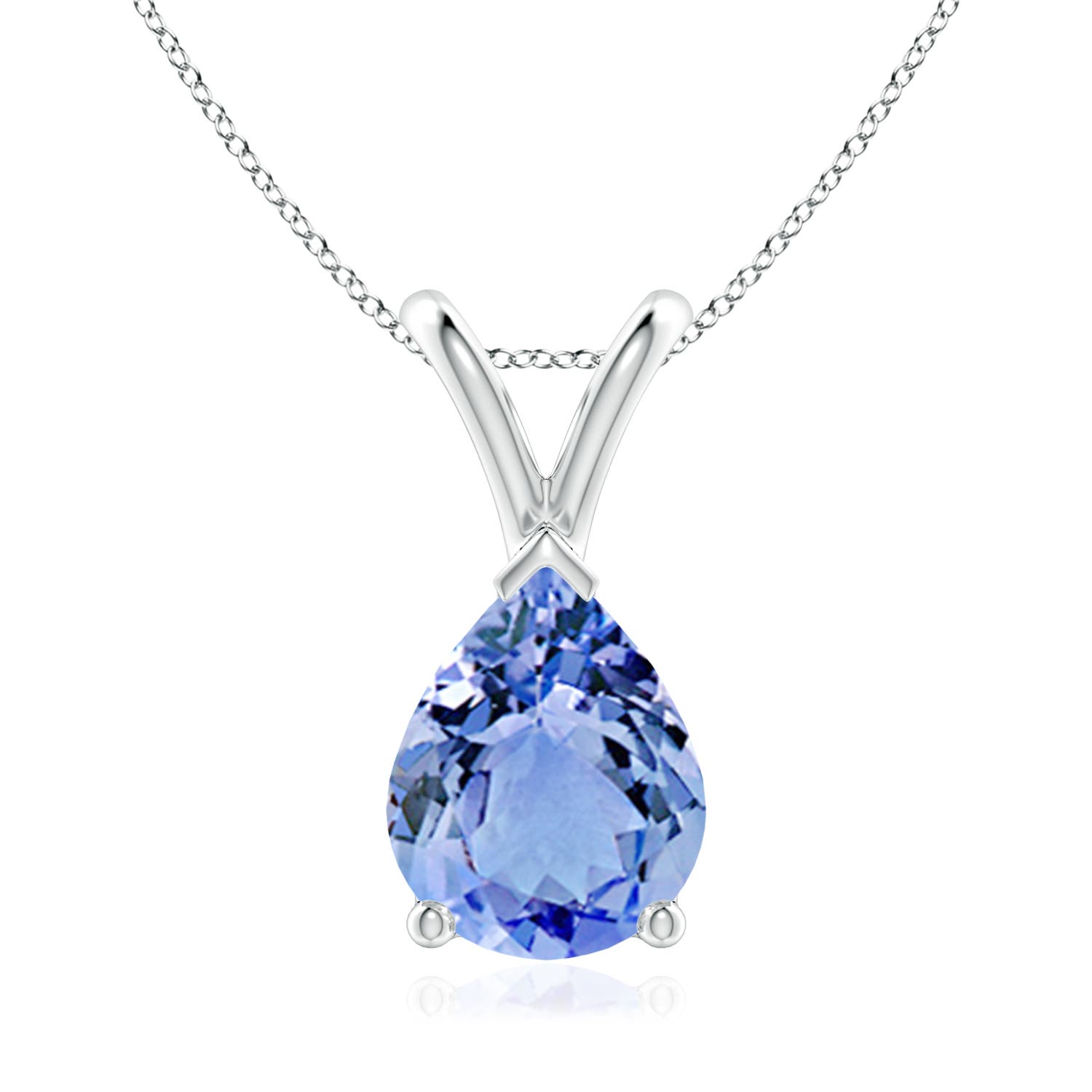 A - Tanzanite / 1.65 CT / 14 KT White Gold