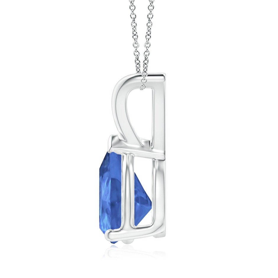 9x7mm AA V-Bale Pear-Shaped Tanzanite Solitaire Pendant in P950 Platinum side 199