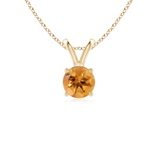 Round AA Citrine