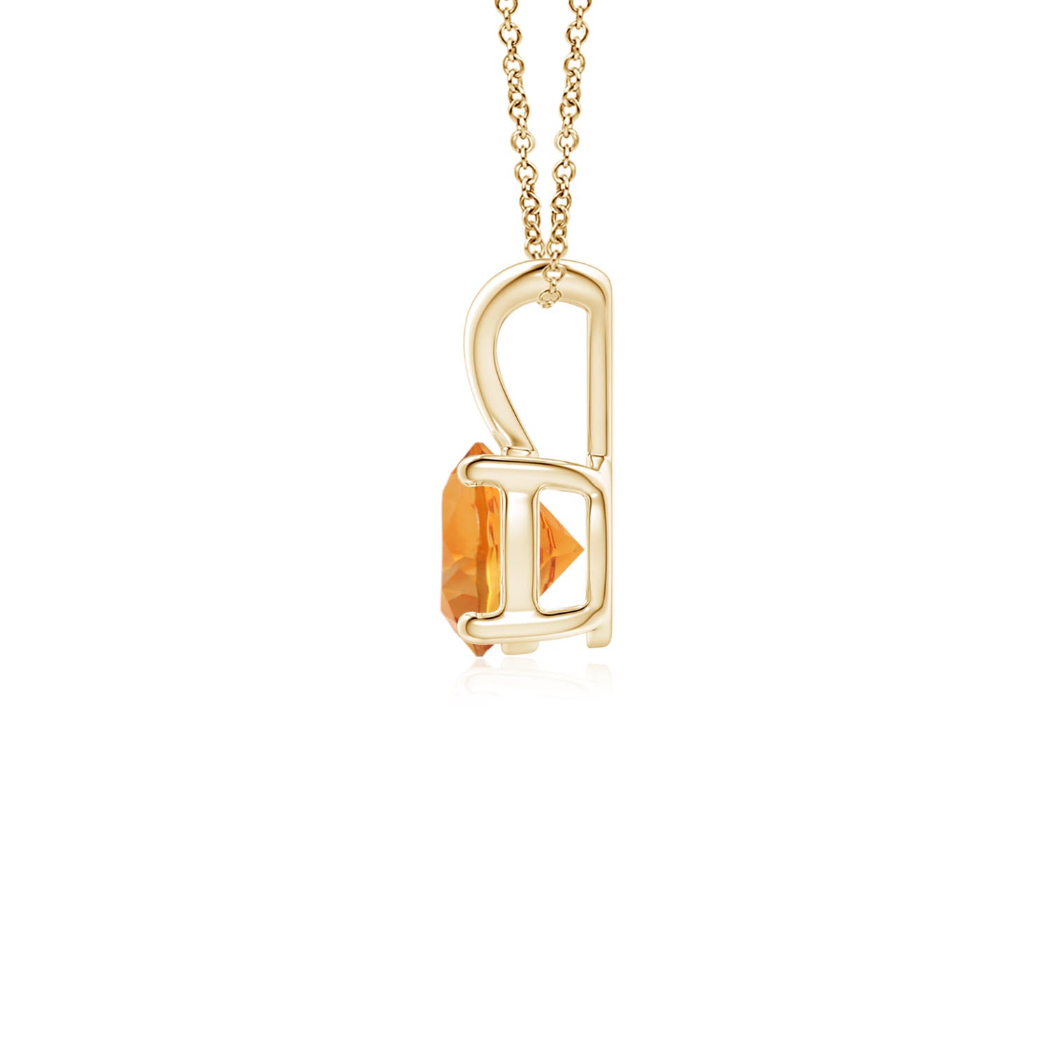 AAA - Citrine / 0.45 CT / 14 KT Yellow Gold