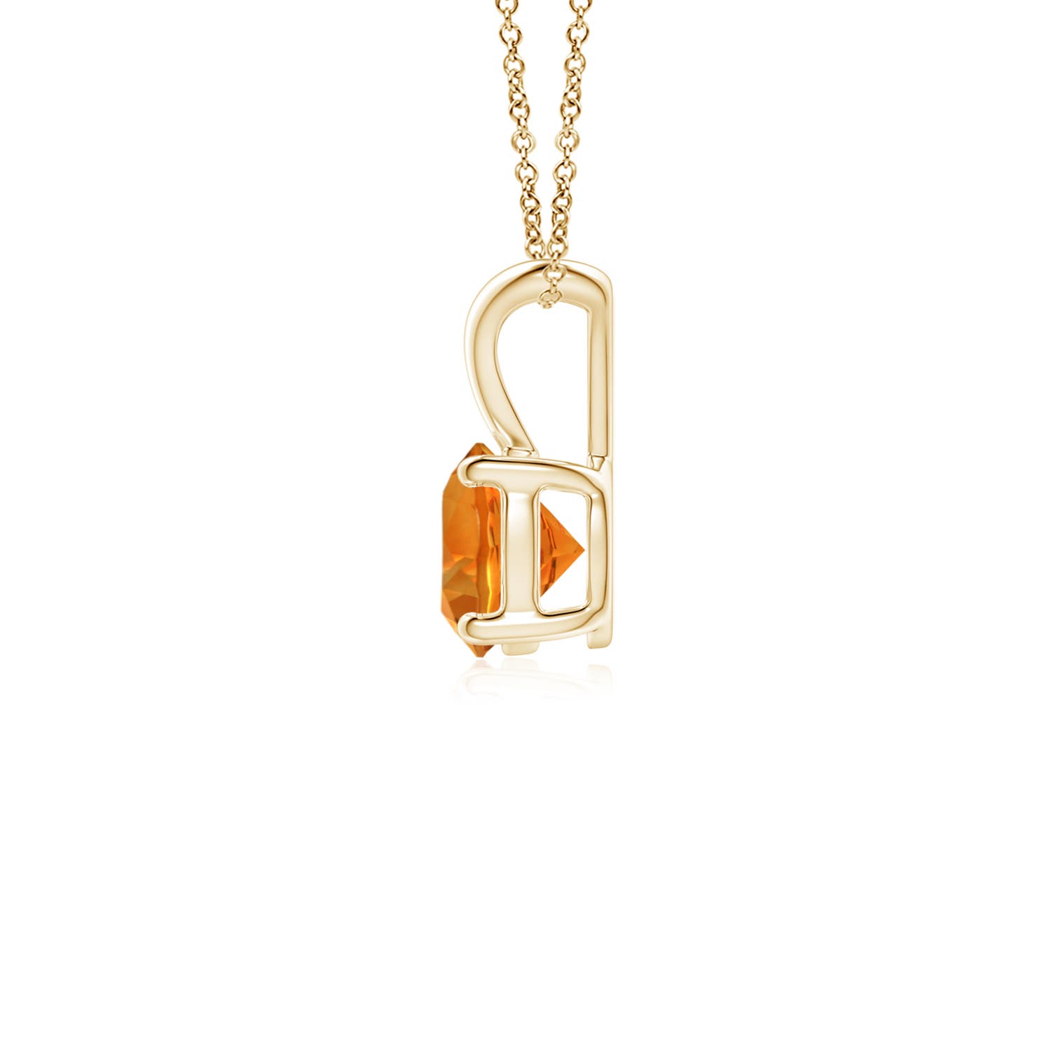 AAAA - Citrine / 0.45 CT / 14 KT Yellow Gold