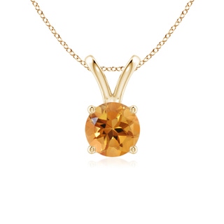 Round AA Citrine