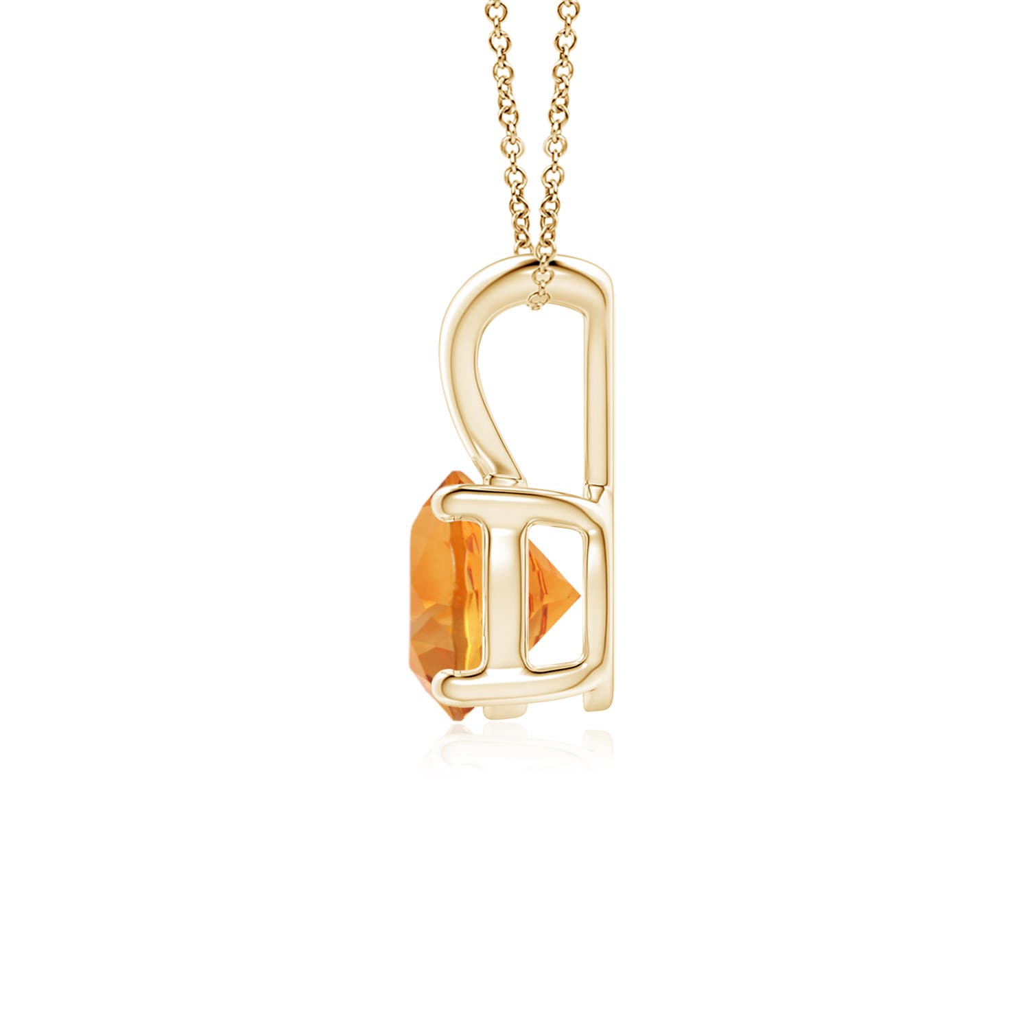 AAA - Citrine / 0.7 CT / 14 KT Yellow Gold