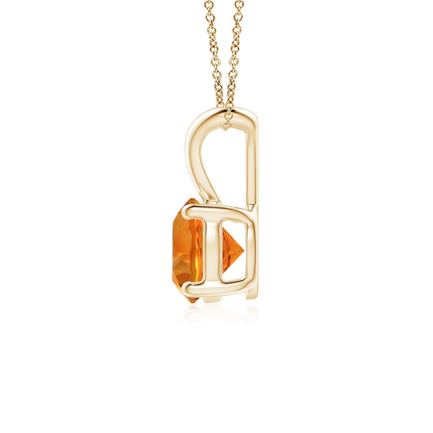 AAAA - Citrine / 0.7 CT / 14 KT Yellow Gold