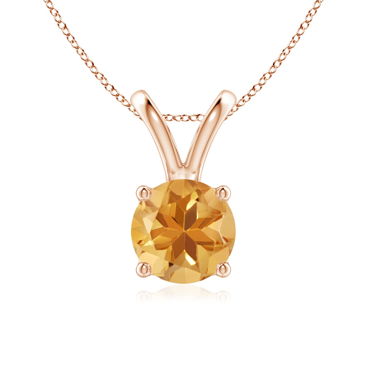 A - Citrine / 1.25 CT / 14 KT Rose Gold