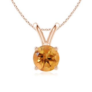Round AA Citrine
