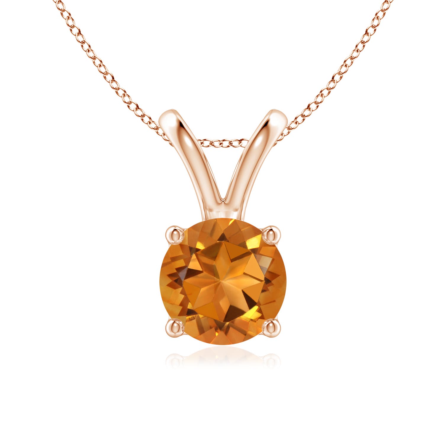 AAA - Citrine / 1.25 CT / 14 KT Rose Gold