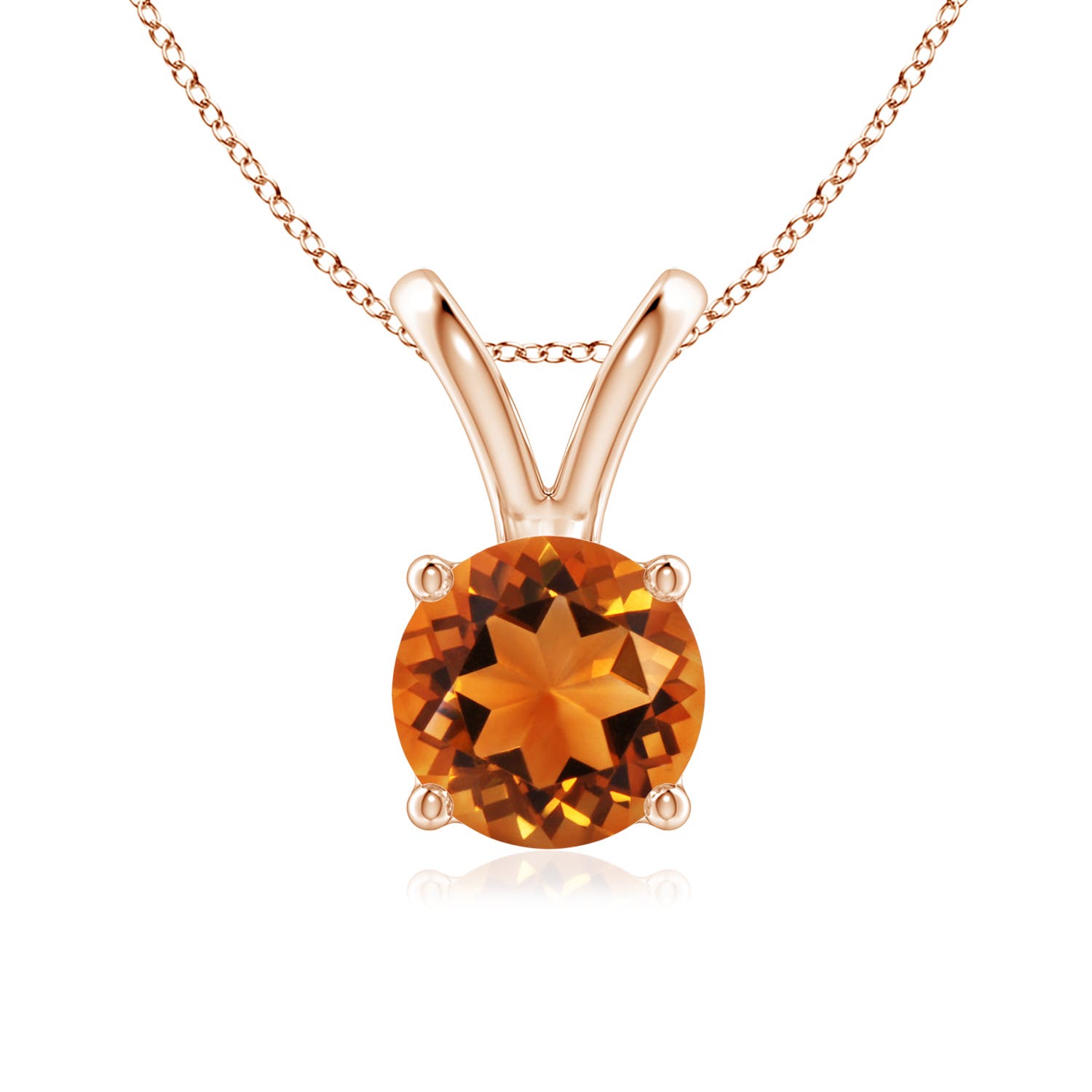 AAAA - Citrine / 1.25 CT / 14 KT Rose Gold