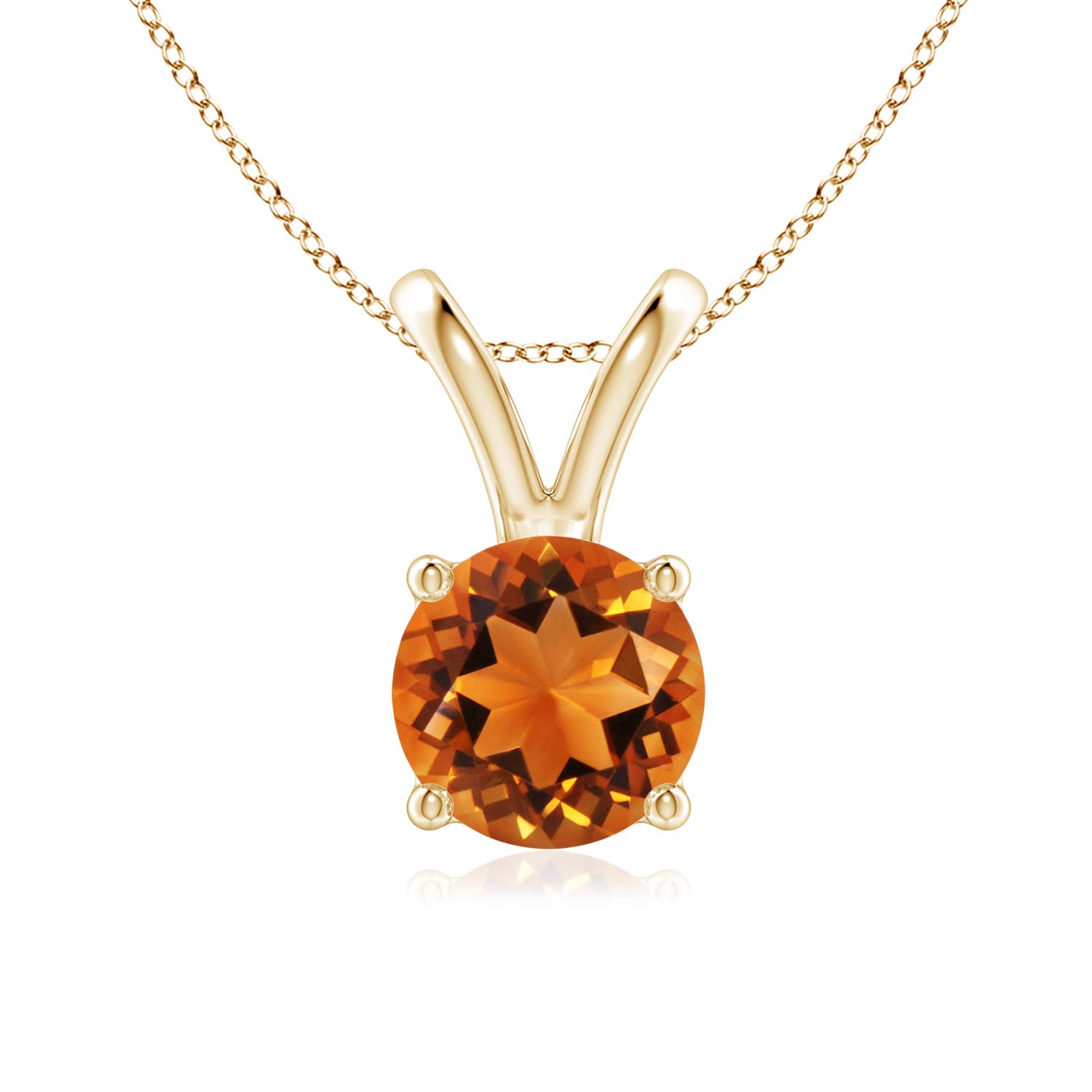 AAAA - Citrine / 1.25 CT / 14 KT Yellow Gold