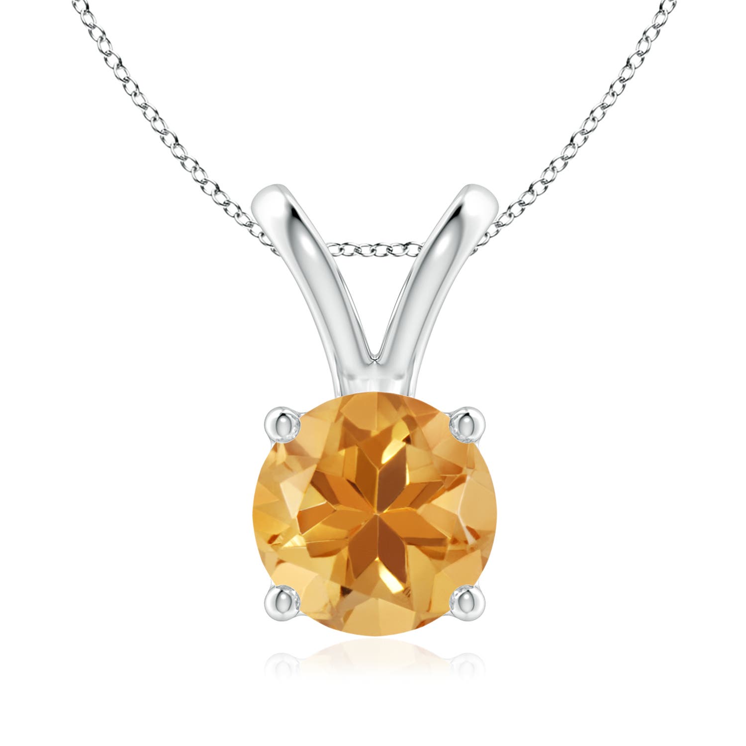 A - Citrine / 1.7 CT / 14 KT White Gold