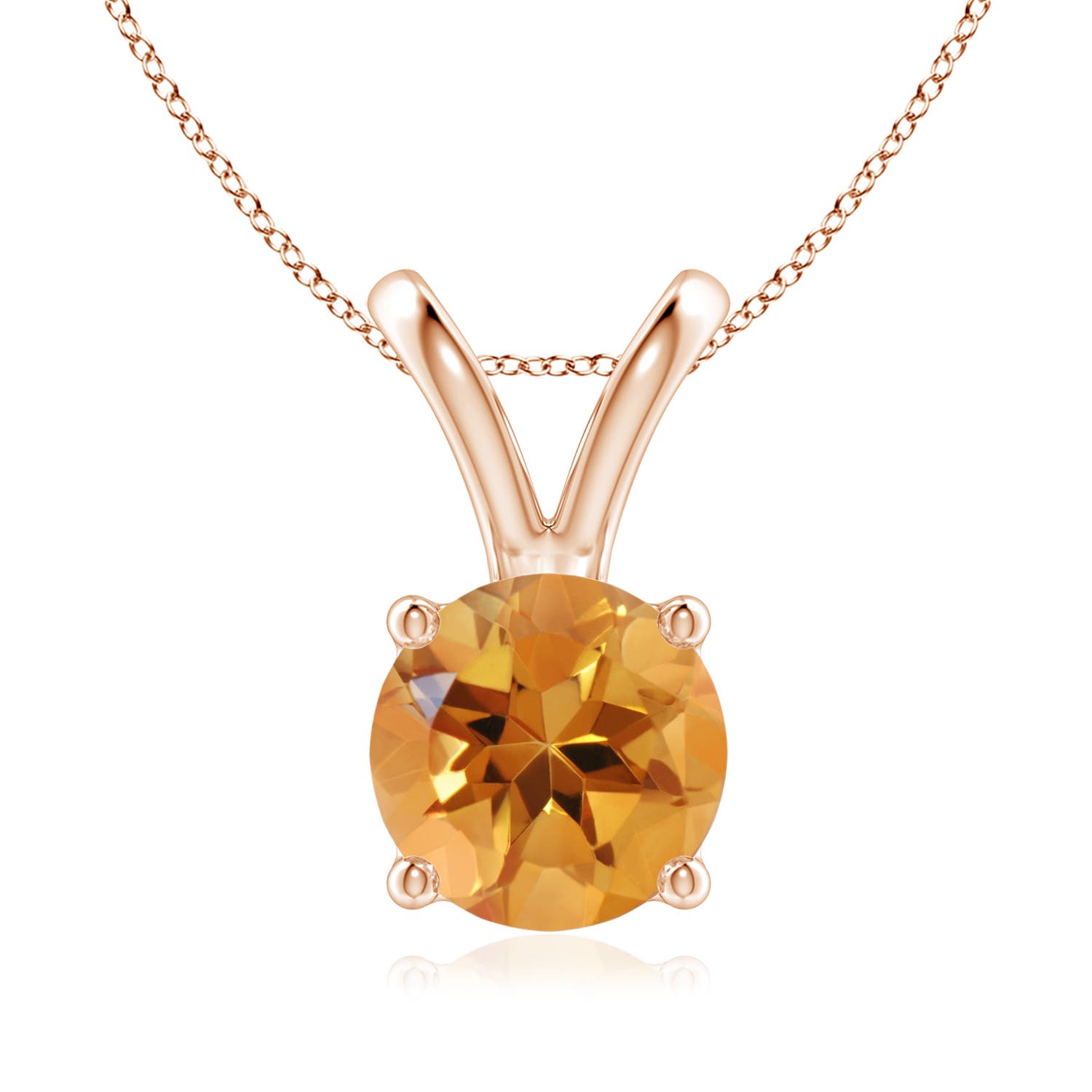 AA - Citrine / 1.7 CT / 14 KT Rose Gold