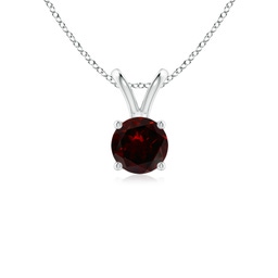 Solitaire Garnet Solitaire Necklaces & Pendants