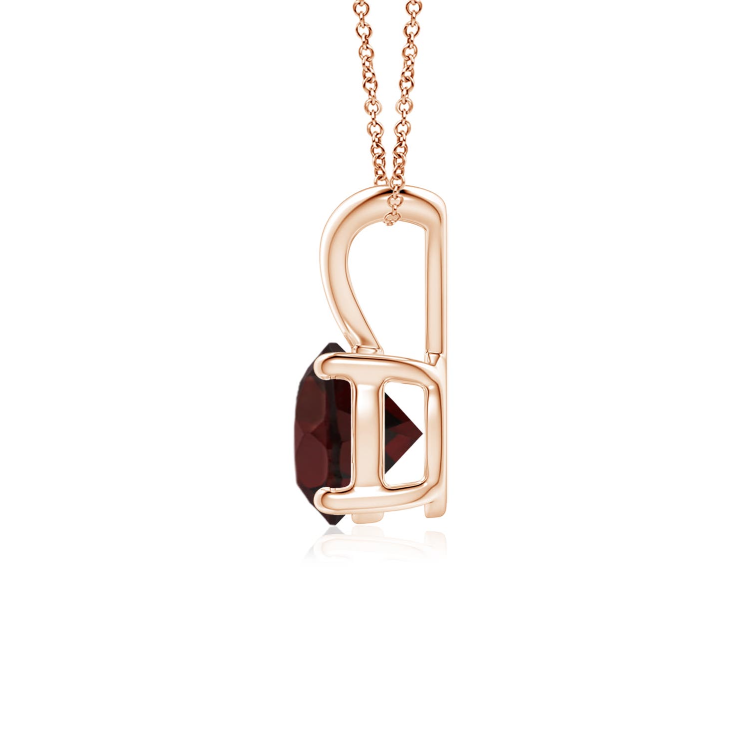 A - Garnet / 1 CT / 14 KT Rose Gold