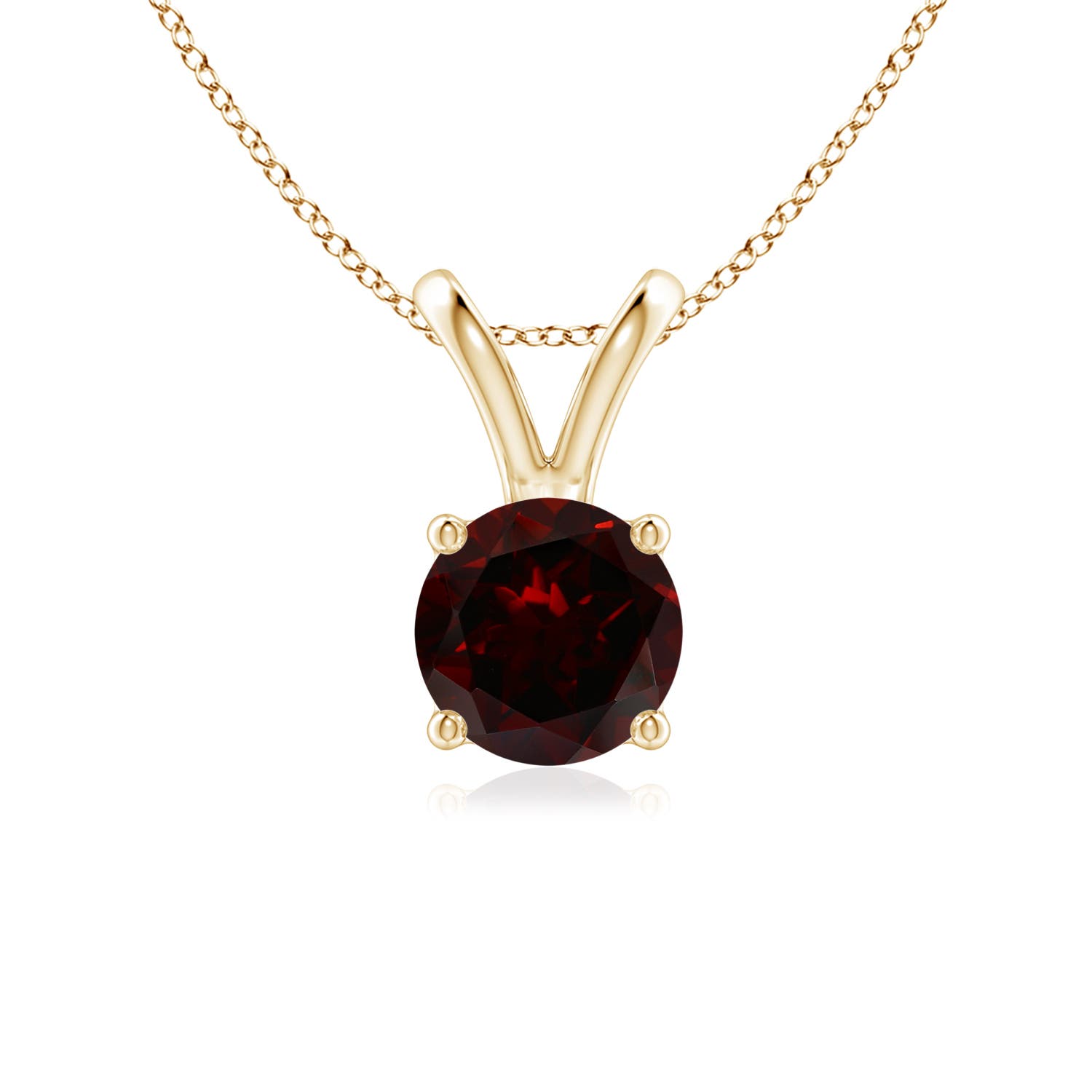 A - Garnet / 1 CT / 14 KT Yellow Gold