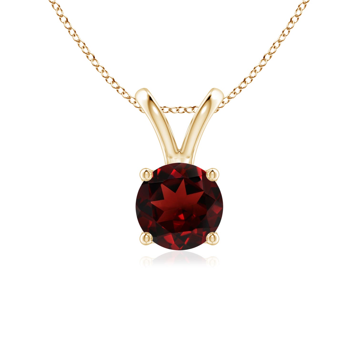 AAA - Garnet / 1 CT / 14 KT Yellow Gold