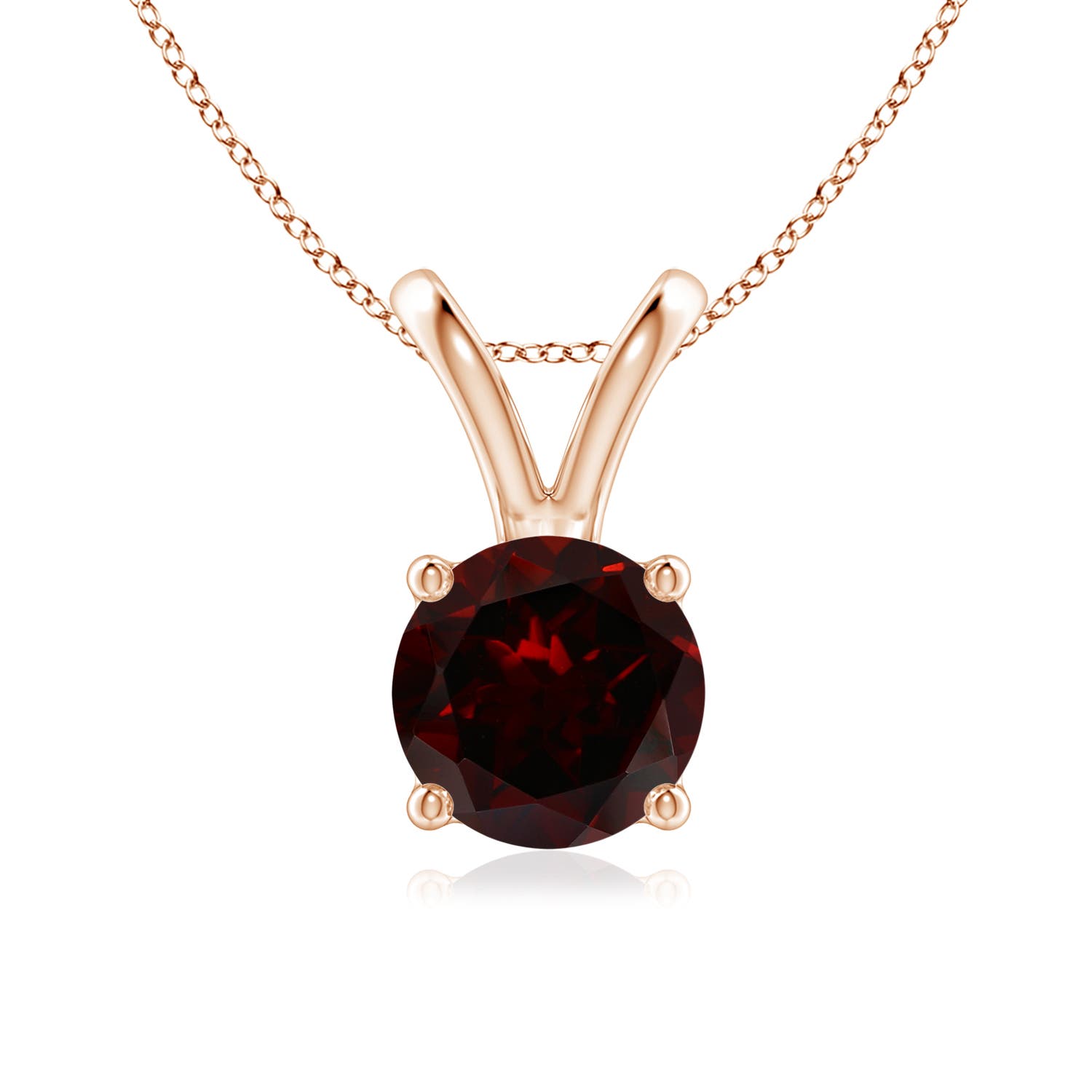 A - Garnet / 1.5 CT / 14 KT Rose Gold