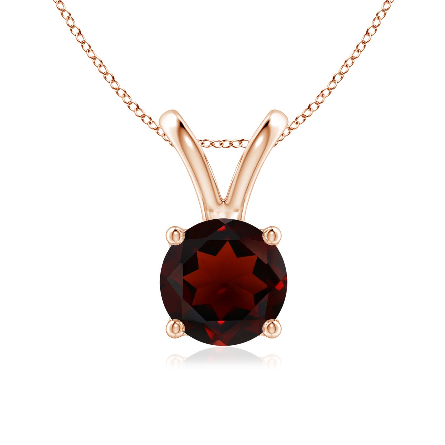 AA - Garnet / 1.5 CT / 14 KT Rose Gold