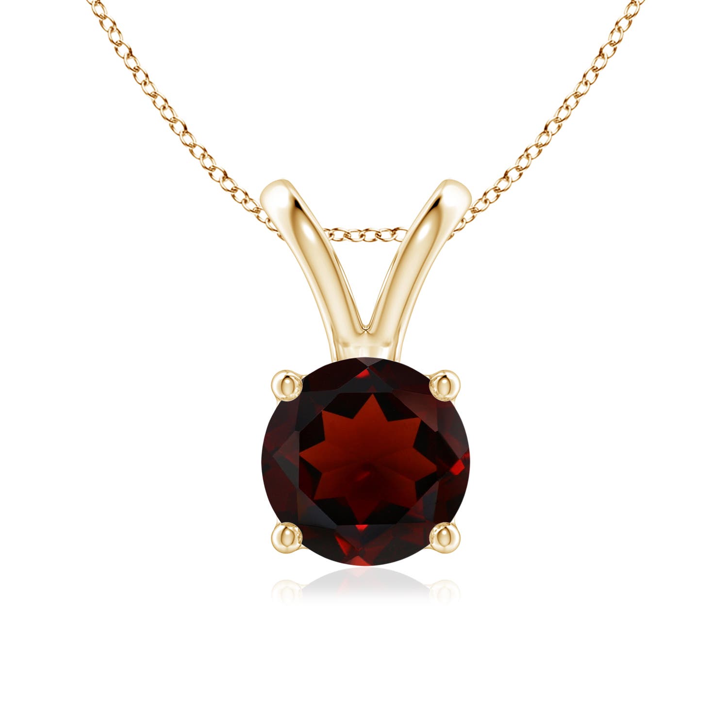 AA - Garnet / 1.5 CT / 14 KT Yellow Gold