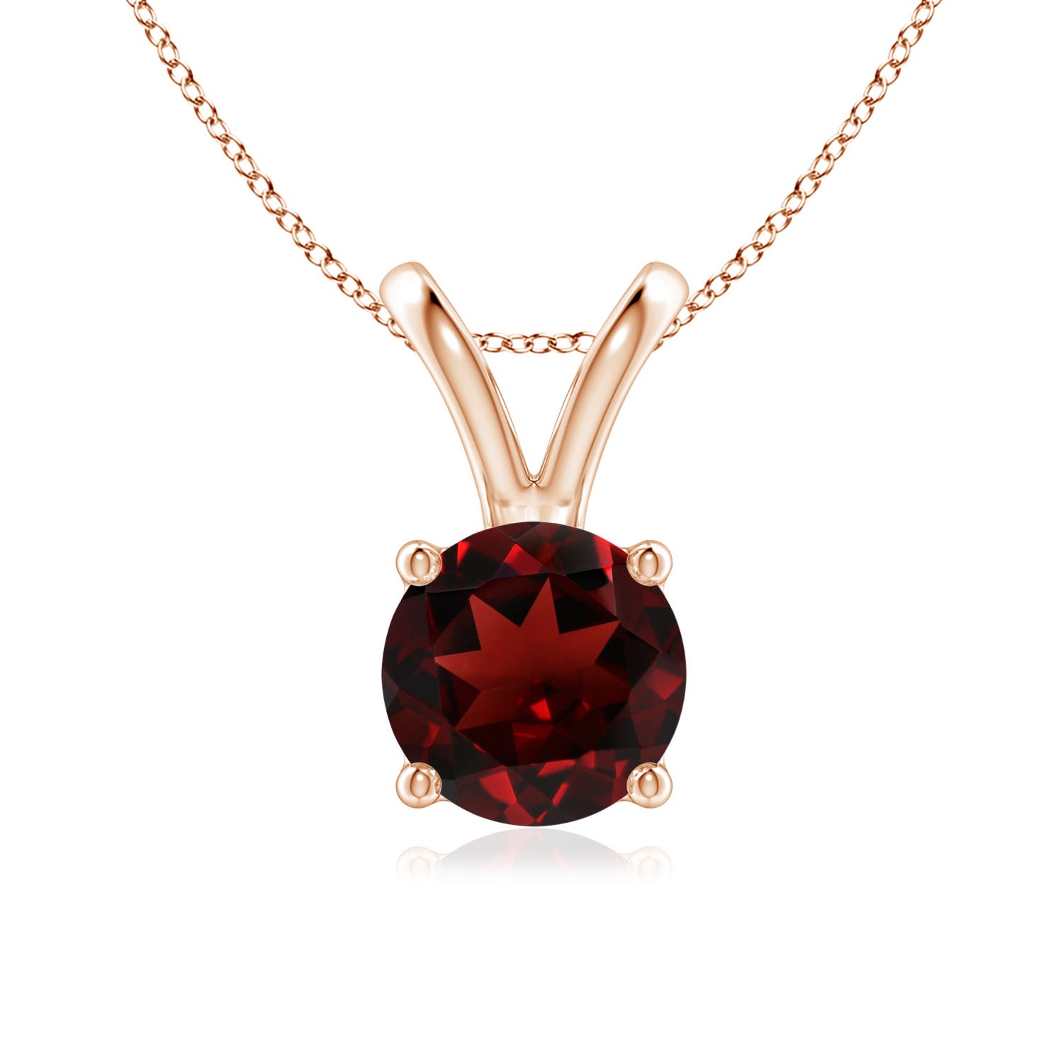 AAA - Garnet / 1.5 CT / 14 KT Rose Gold