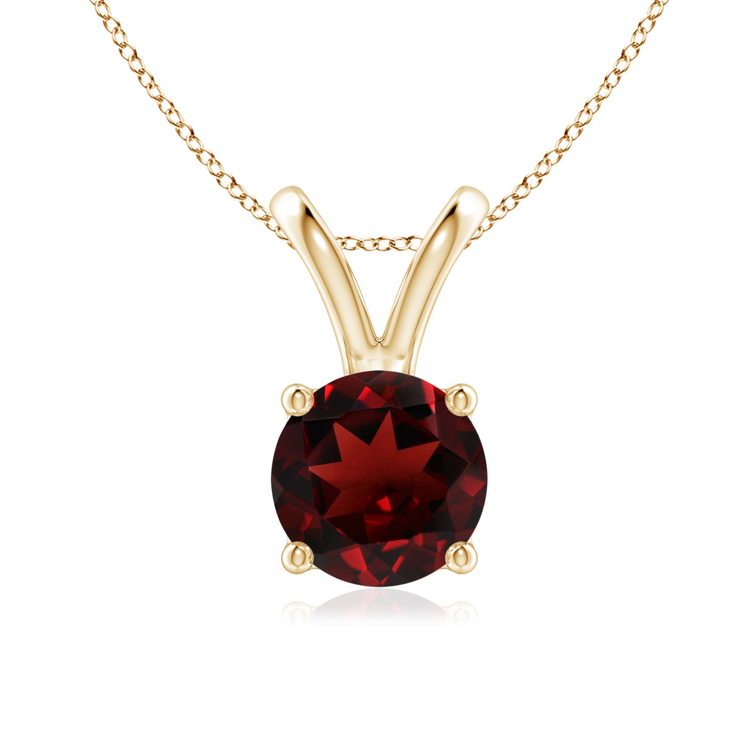 AAA - Garnet / 1.5 CT / 14 KT Yellow Gold