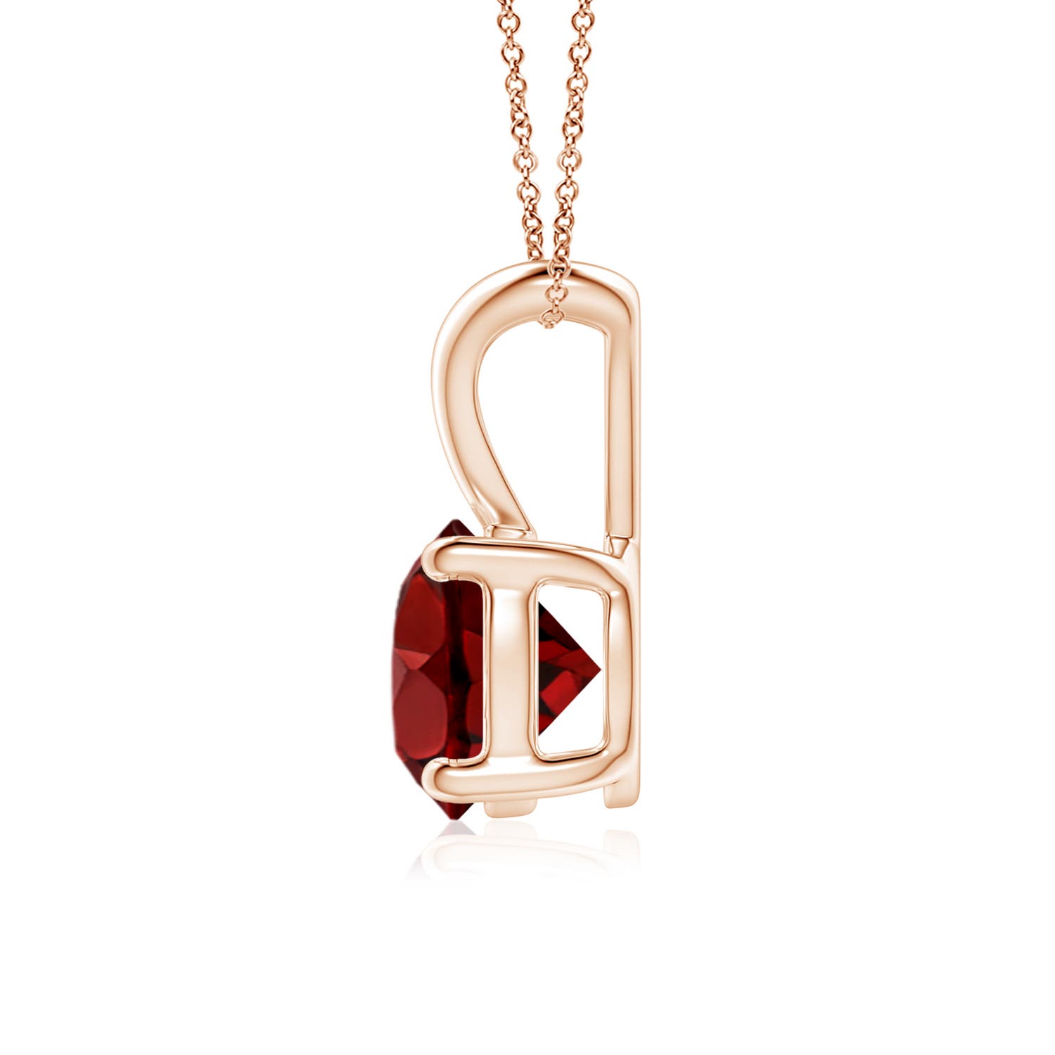 AAAA - Garnet / 1.5 CT / 14 KT Rose Gold