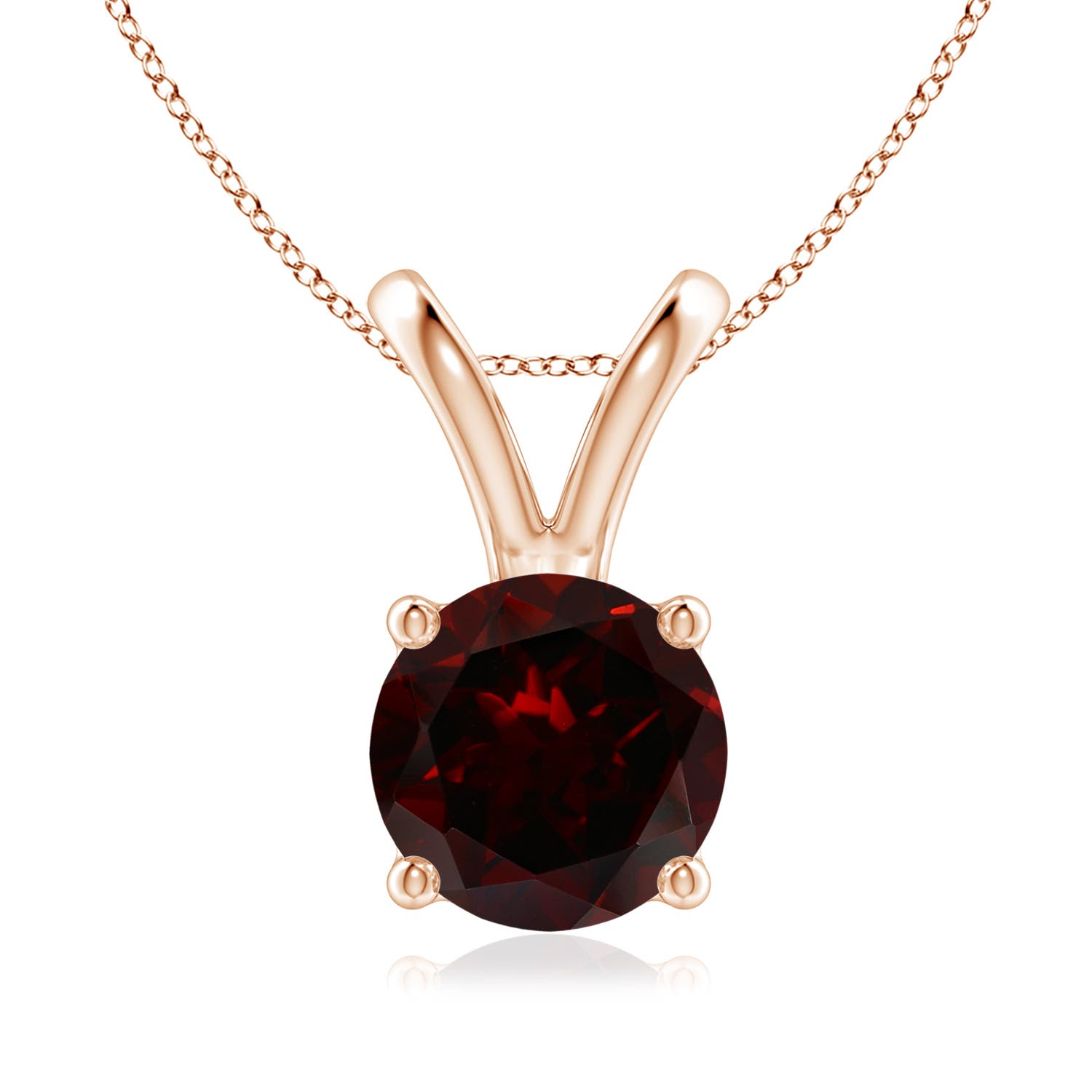 A - Garnet / 2.2 CT / 14 KT Rose Gold