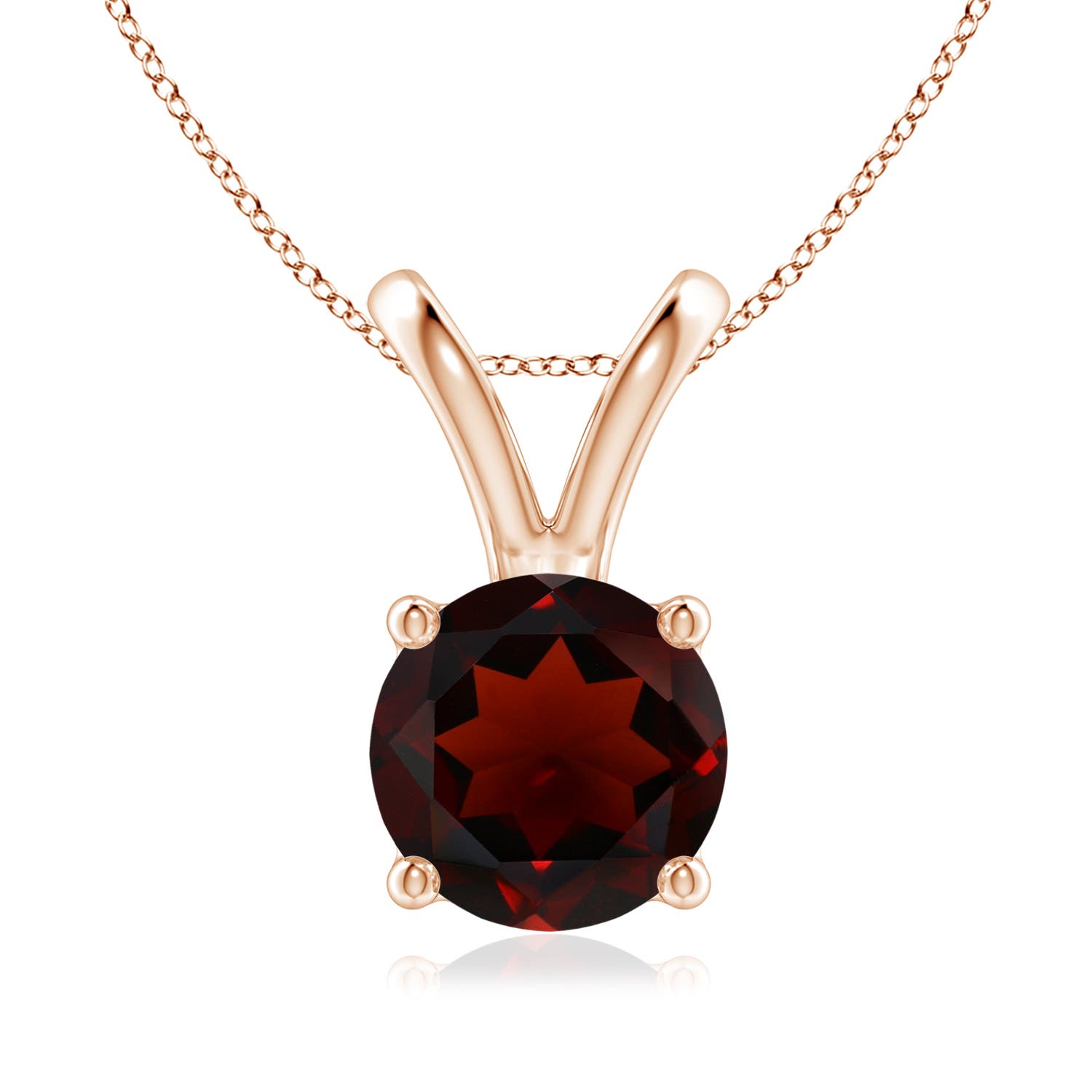 AA - Garnet / 2.2 CT / 14 KT Rose Gold