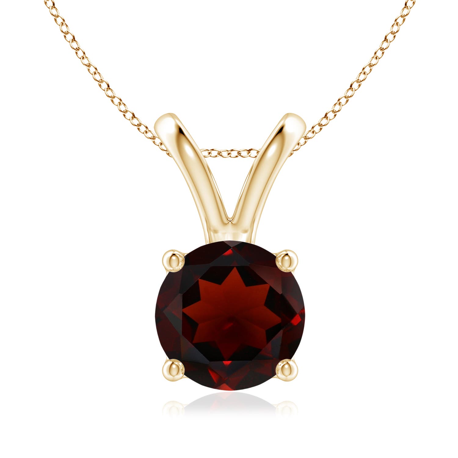 AA - Garnet / 2.2 CT / 14 KT Yellow Gold