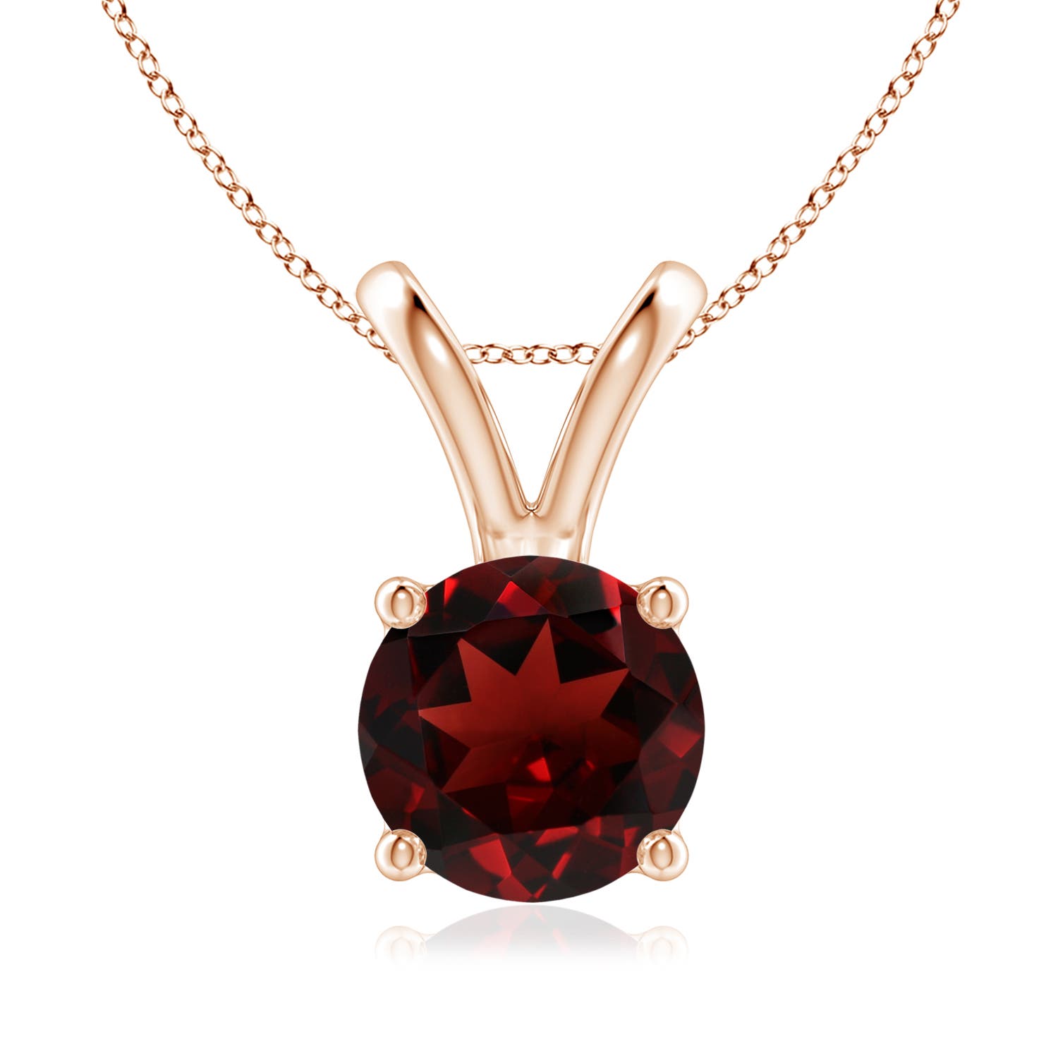 AAA - Garnet / 2.2 CT / 14 KT Rose Gold