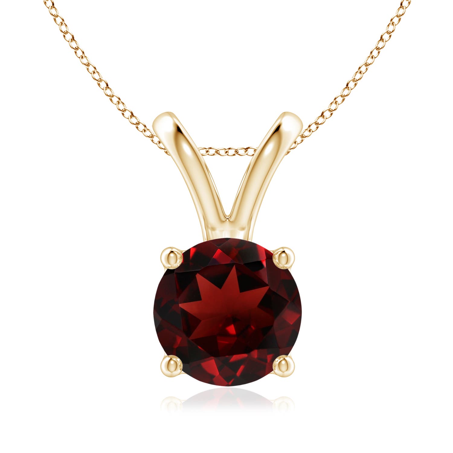 AAA - Garnet / 2.2 CT / 14 KT Yellow Gold