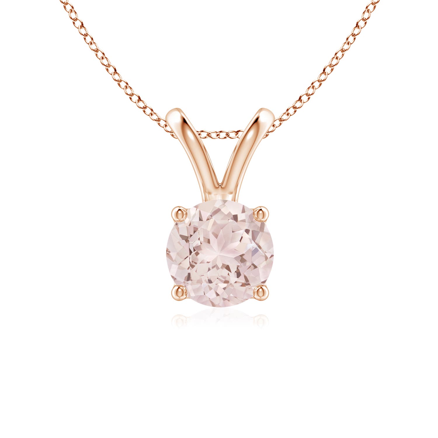 A - Morganite / 0.7 CT / 14 KT Rose Gold