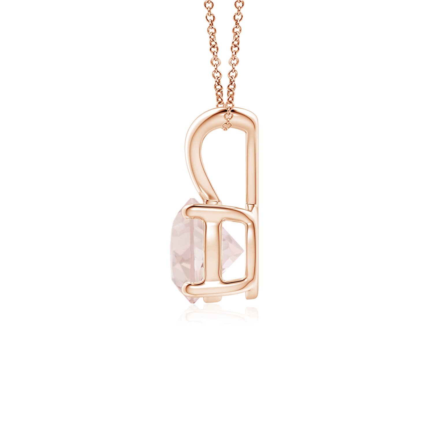 A - Morganite / 0.7 CT / 14 KT Rose Gold