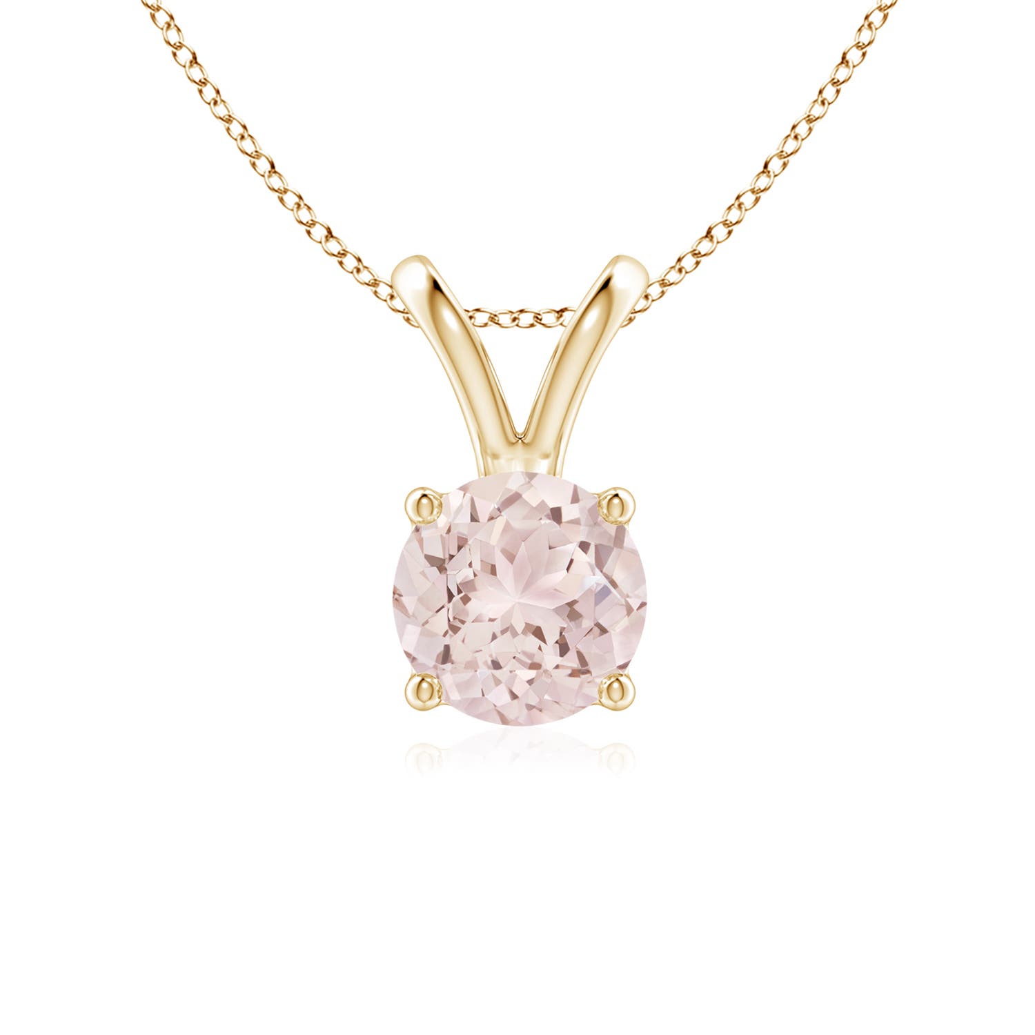 A - Morganite / 0.7 CT / 14 KT Yellow Gold