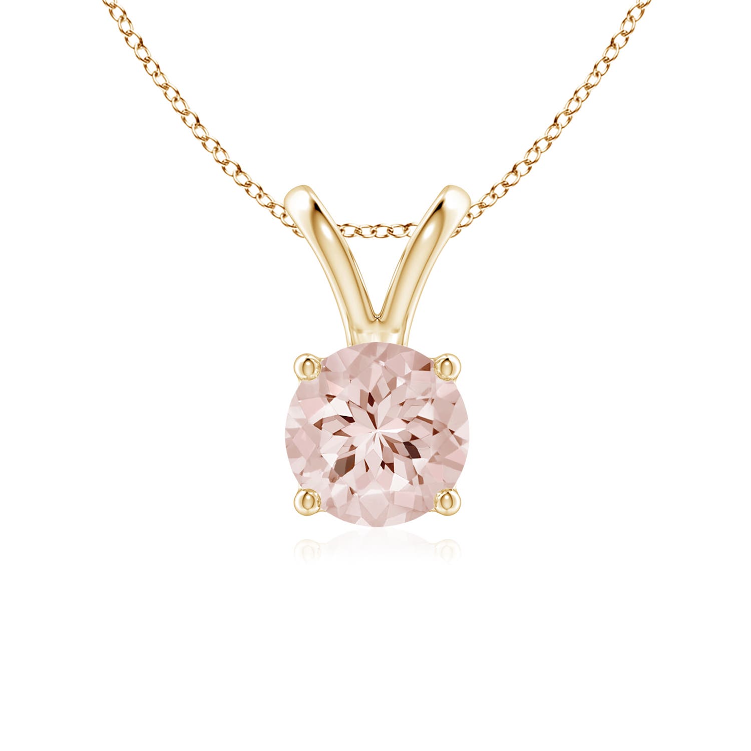 AA - Morganite / 0.7 CT / 14 KT Yellow Gold