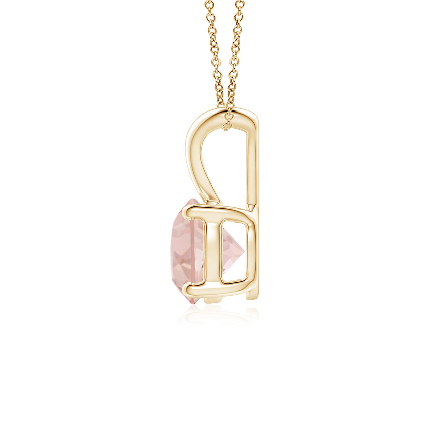 AAA - Morganite / 0.7 CT / 14 KT Yellow Gold