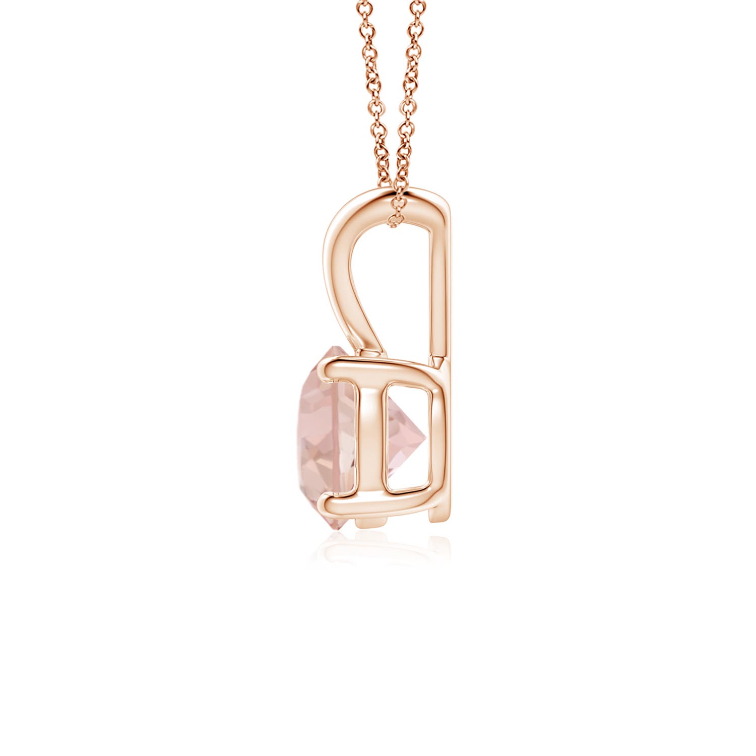 AAAA - Morganite / 0.7 CT / 14 KT Rose Gold