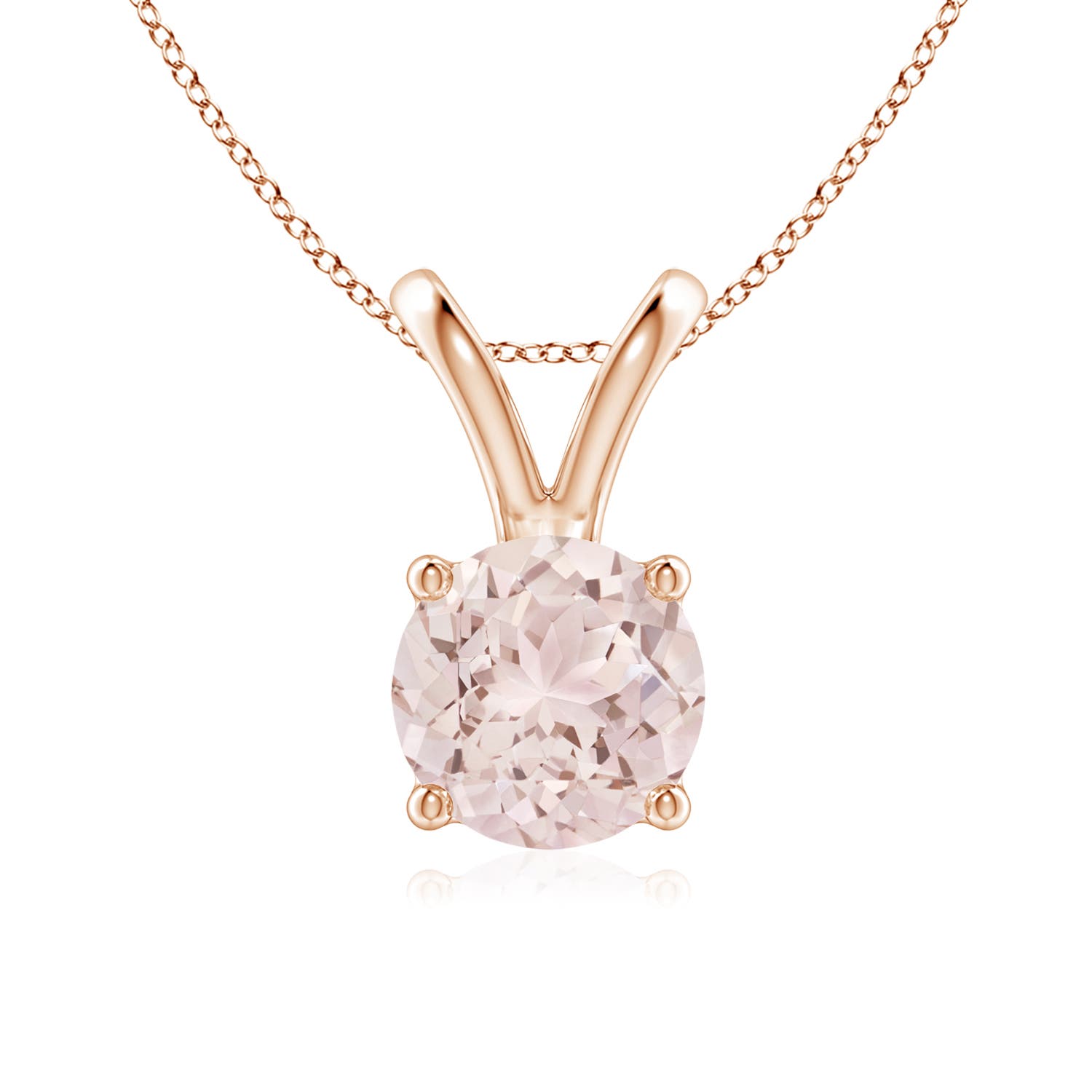 A - Morganite / 1.1 CT / 14 KT Rose Gold