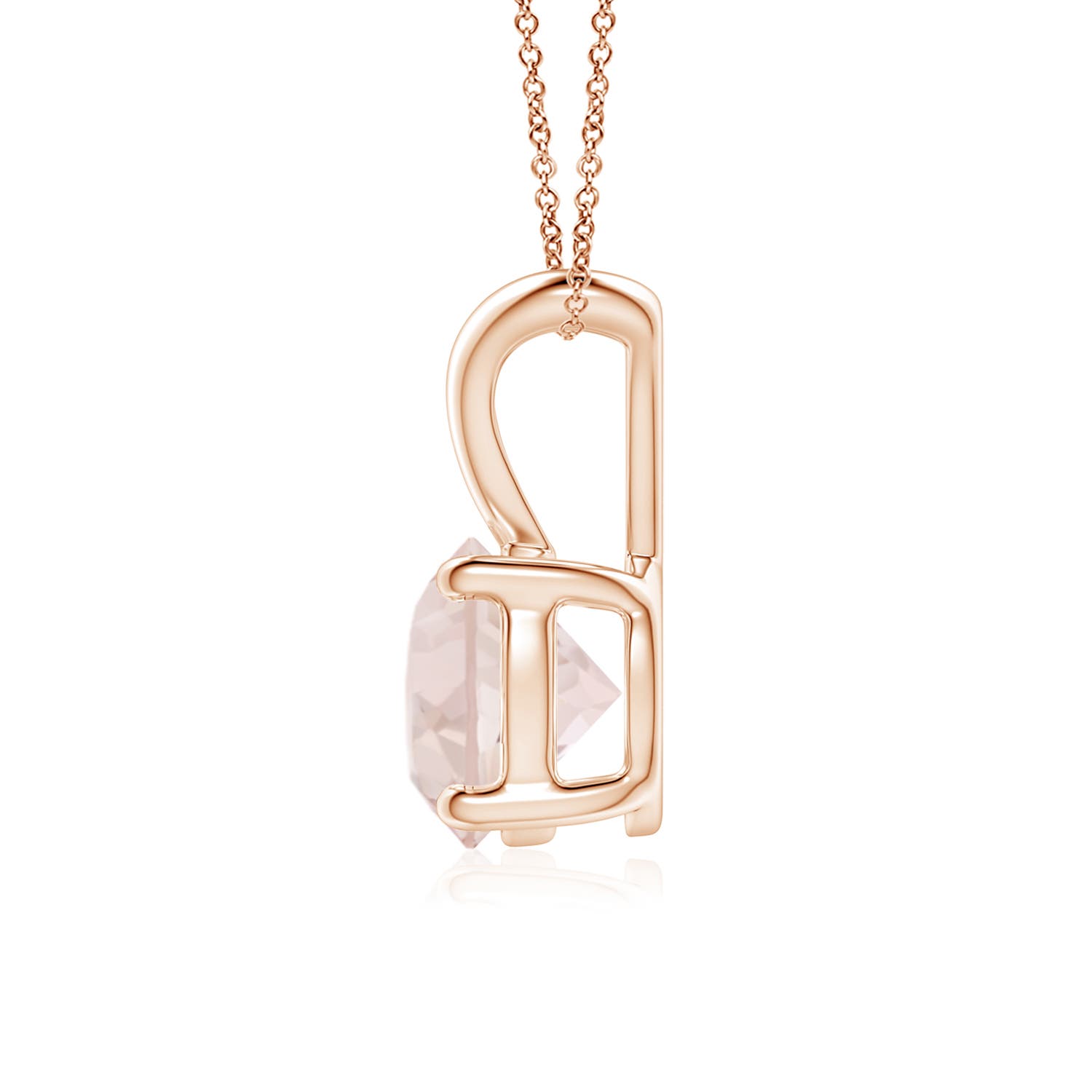 A - Morganite / 1.1 CT / 14 KT Rose Gold