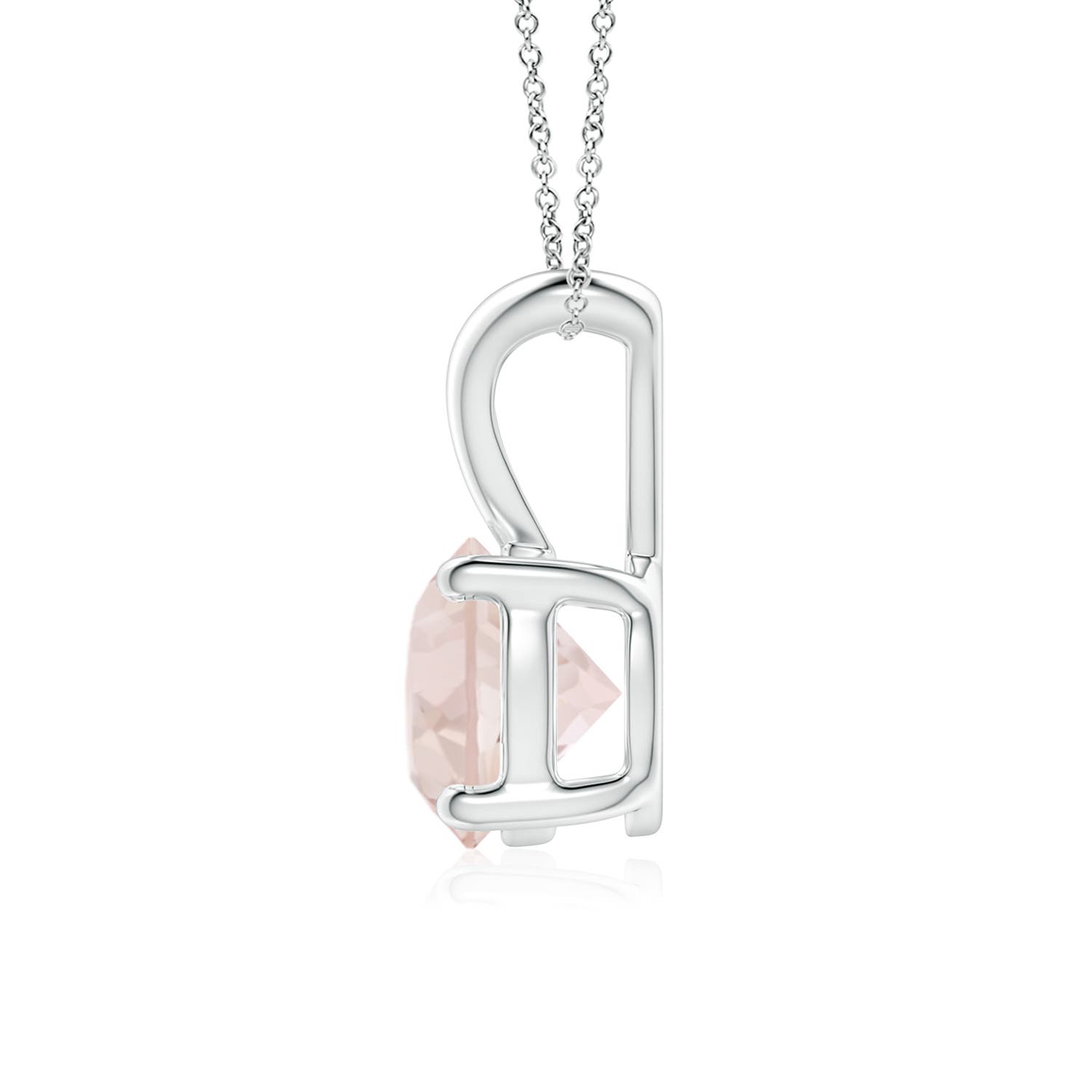 A - Morganite / 1.1 CT / 14 KT White Gold