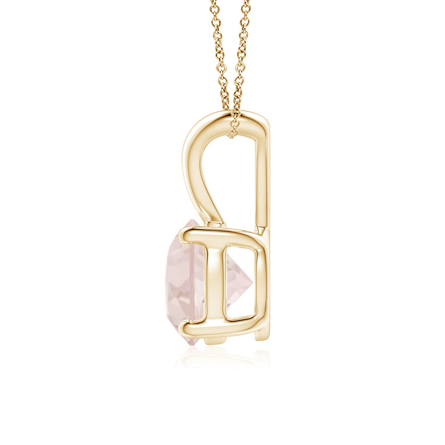 A - Morganite / 1.1 CT / 14 KT Yellow Gold