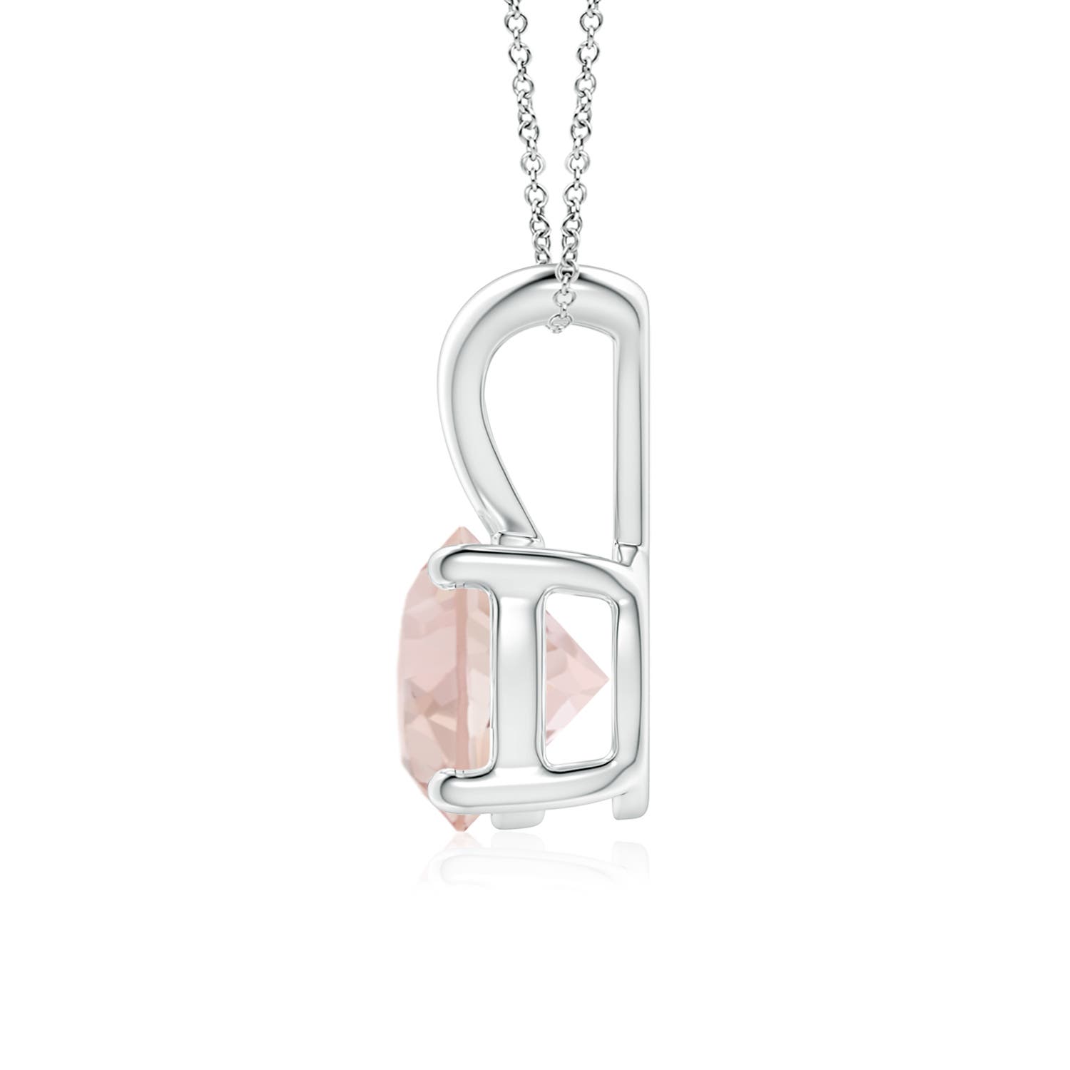 AA - Morganite / 1.1 CT / 14 KT White Gold