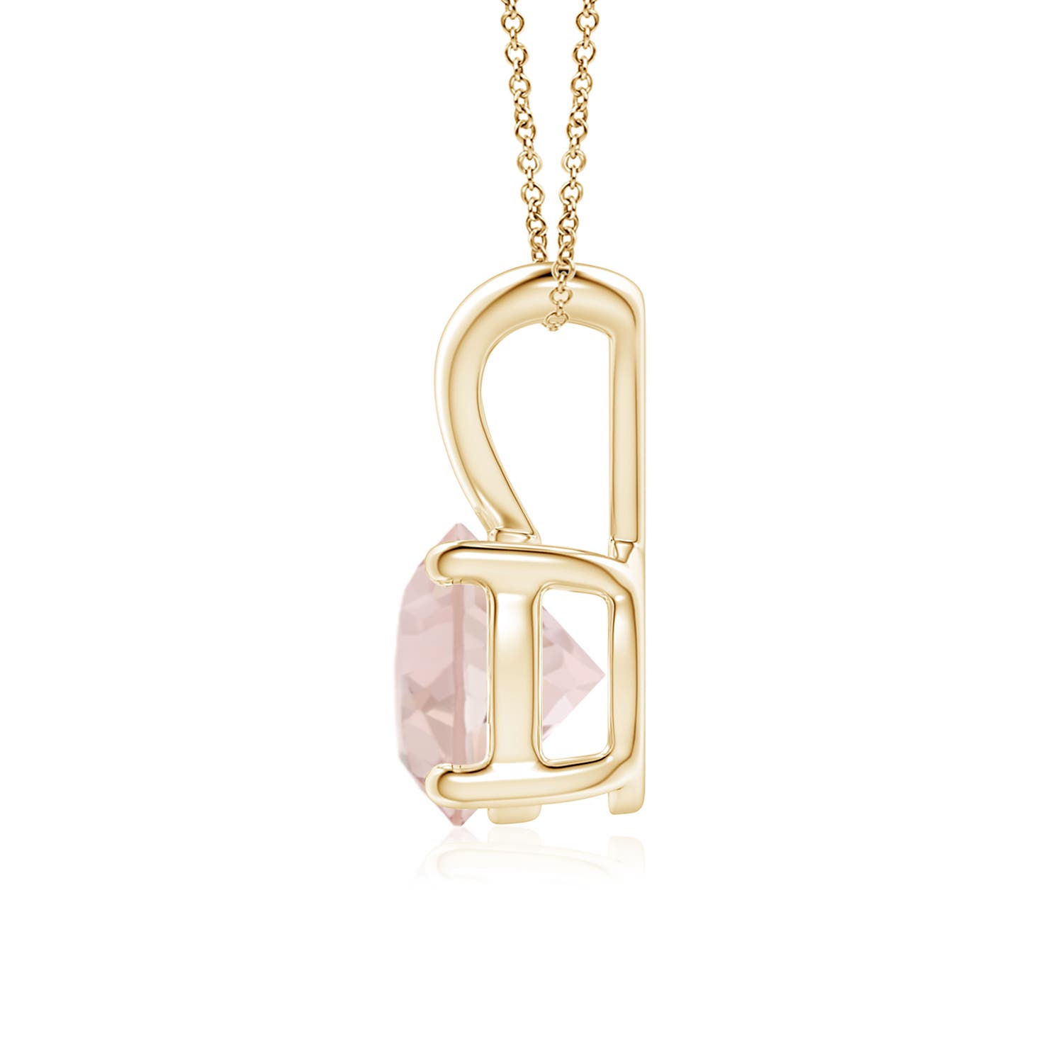 AA - Morganite / 1.1 CT / 14 KT Yellow Gold