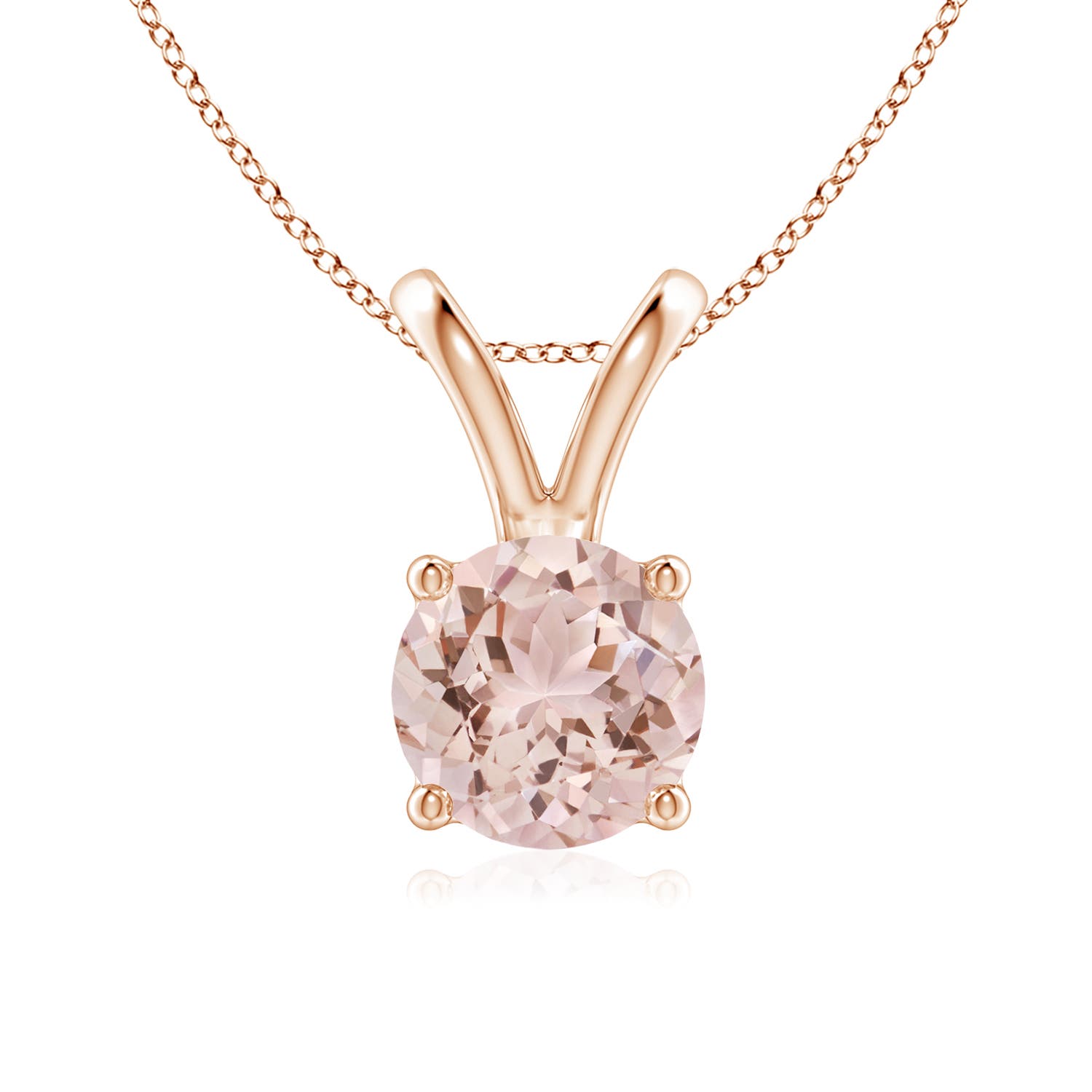 AAA - Morganite / 1.1 CT / 14 KT Rose Gold