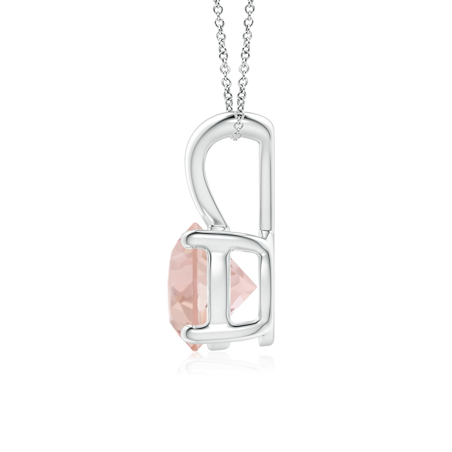 AAA - Morganite / 1.1 CT / 14 KT White Gold